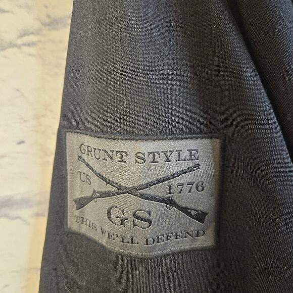 Grunt style Women's 1/2 Zip Waffle Top Sweater- Sz Large Black NWT - Picture 5 of 6